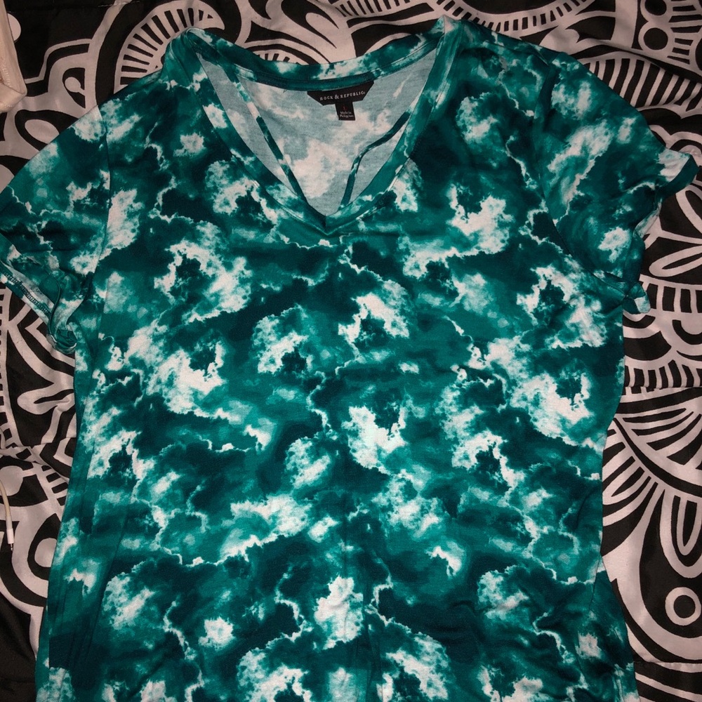 Dressy Tye-Dye Short Sleeve